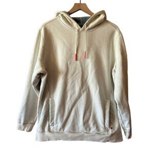Women's L Tommy Bahama Cream Hoodie Blue Inside Lining